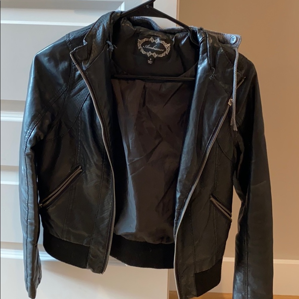 Faux leather jacket